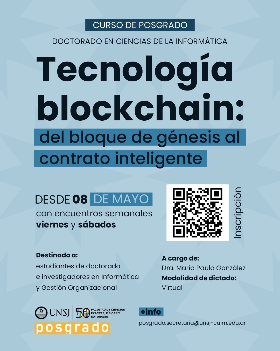 Curso de Posgrado Tecnología Blockchain